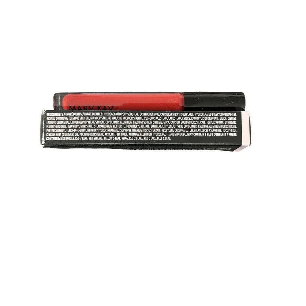 New In Box Mary Kay Unlimited Lip Gloss Iconic Red Full Size 153475
